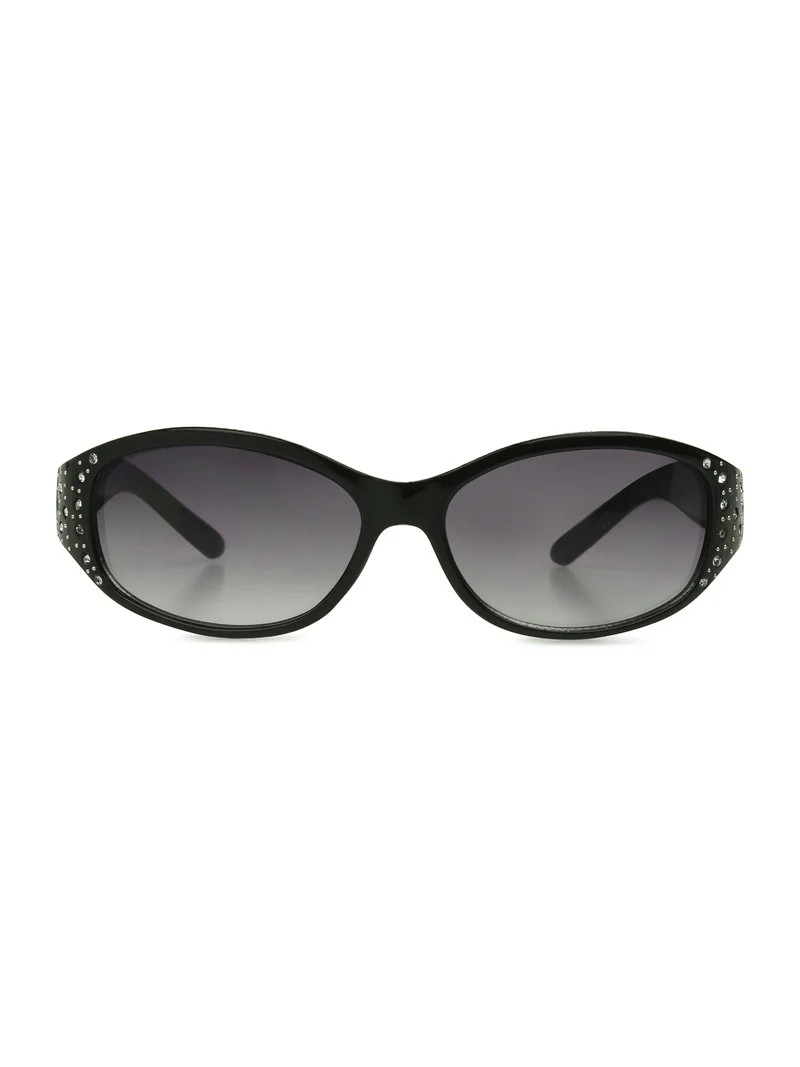 Foster Grant Women's Wrap Fashion Sunglasses Black | Walmart (US)