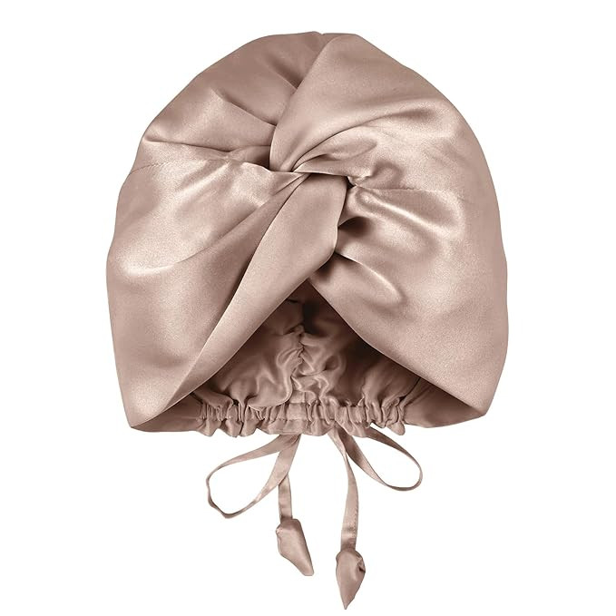 OLESILK Silk Bonnet for Sleeping Women: 100% Mulberry 22 Momme Silk, Adjustable Fit for Night Hai... | Amazon (US)