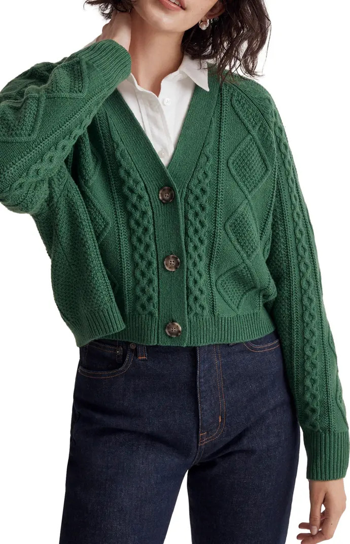 Cable Crop Cardigan | Nordstrom Rack