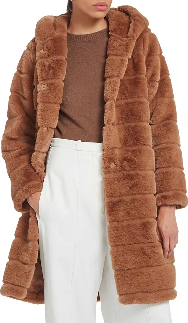 Apparis Celina 3 Hooded Faux Fur Coat | Nordstrom | Nordstrom