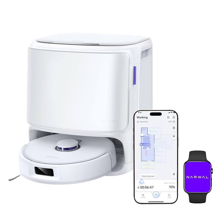 NARWAL Freo X10 Pro Robot Vacuum and Mop Combo, 11,000Pa Suction, DualFlow Tangle-Free System, Mo... | Amazon (US)