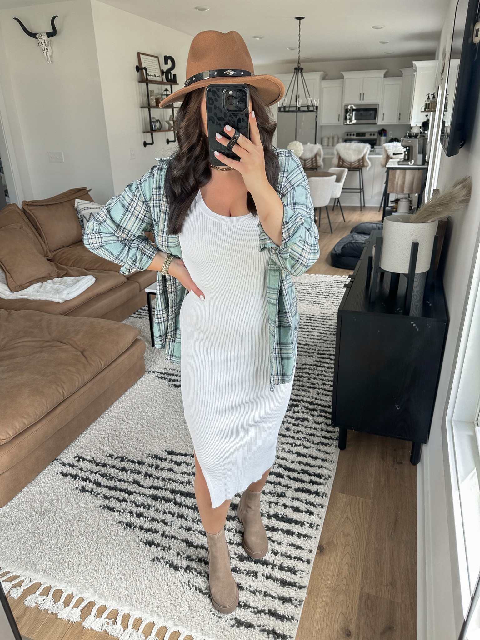 flannel bodycon dress meghanlsisco on LTK