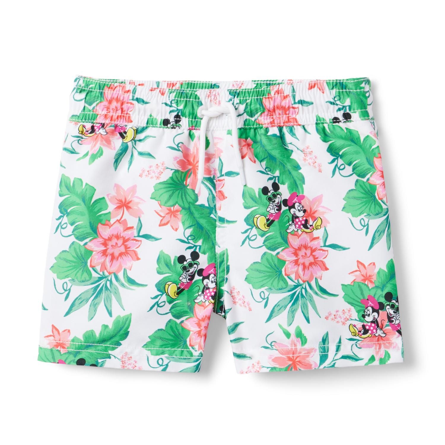 Disney Mickey Mouse Recycled Tropical Swim Trunk | Janie and Jack