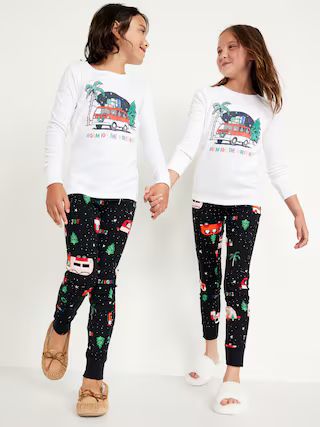 Gender-Neutral Graphic Snug-Fit Pajama Set for Kids | Old Navy (US)