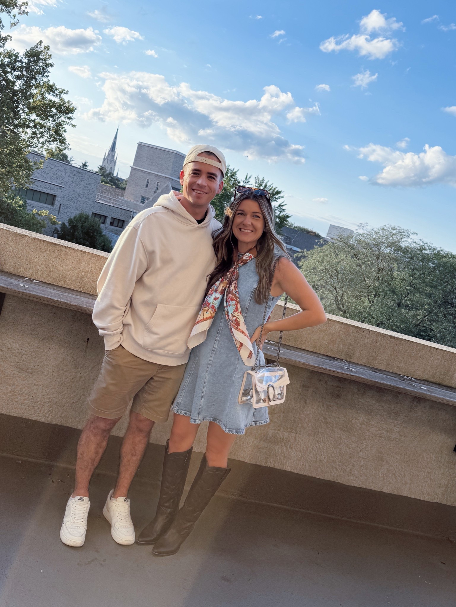 Country concert outfit, Zach Bryan concert, cute denim dress 
