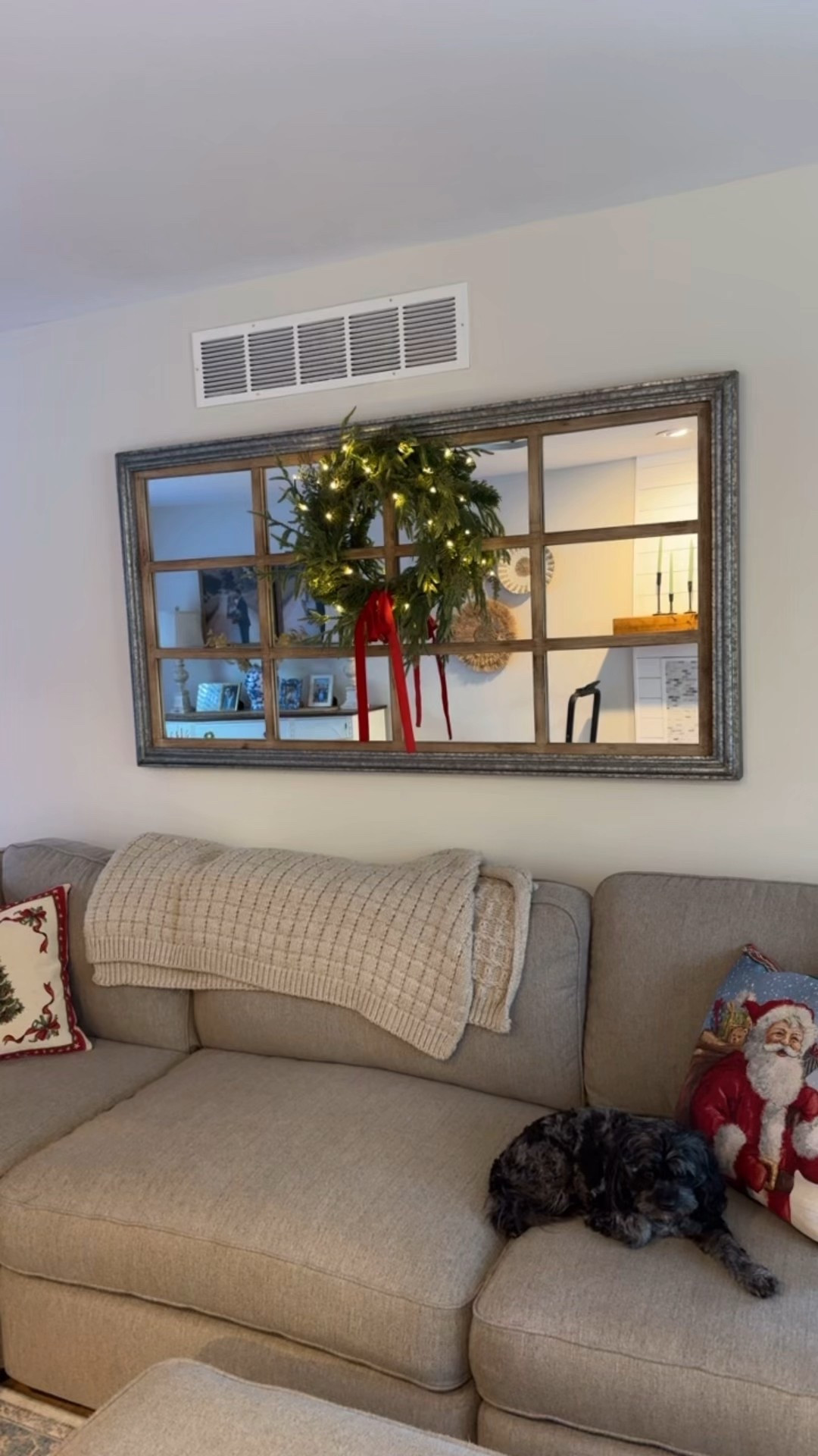 28" Christmas Led Mixed Norfolk and Cedar Wreath with Red Velvet Bow - 

#LTKHoliday #LTKHome #LTKFindsUnder50