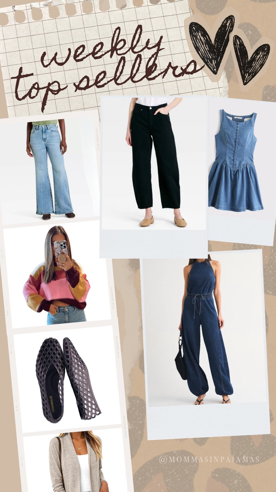 Bestsellers of the week: 
Target: Barrel leg black jeans, flare leg jeans
Abercrombie: High-neck denim jumpsuit, curve love denim dress 
Amazon: Striped sweater, jelly flats, and lightweight cardigan

#LTKPetite #LTKMidsize #LTKSeasonal