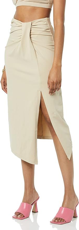 Women's Laila Faux Wrap Midi Skirt | Amazon (US)