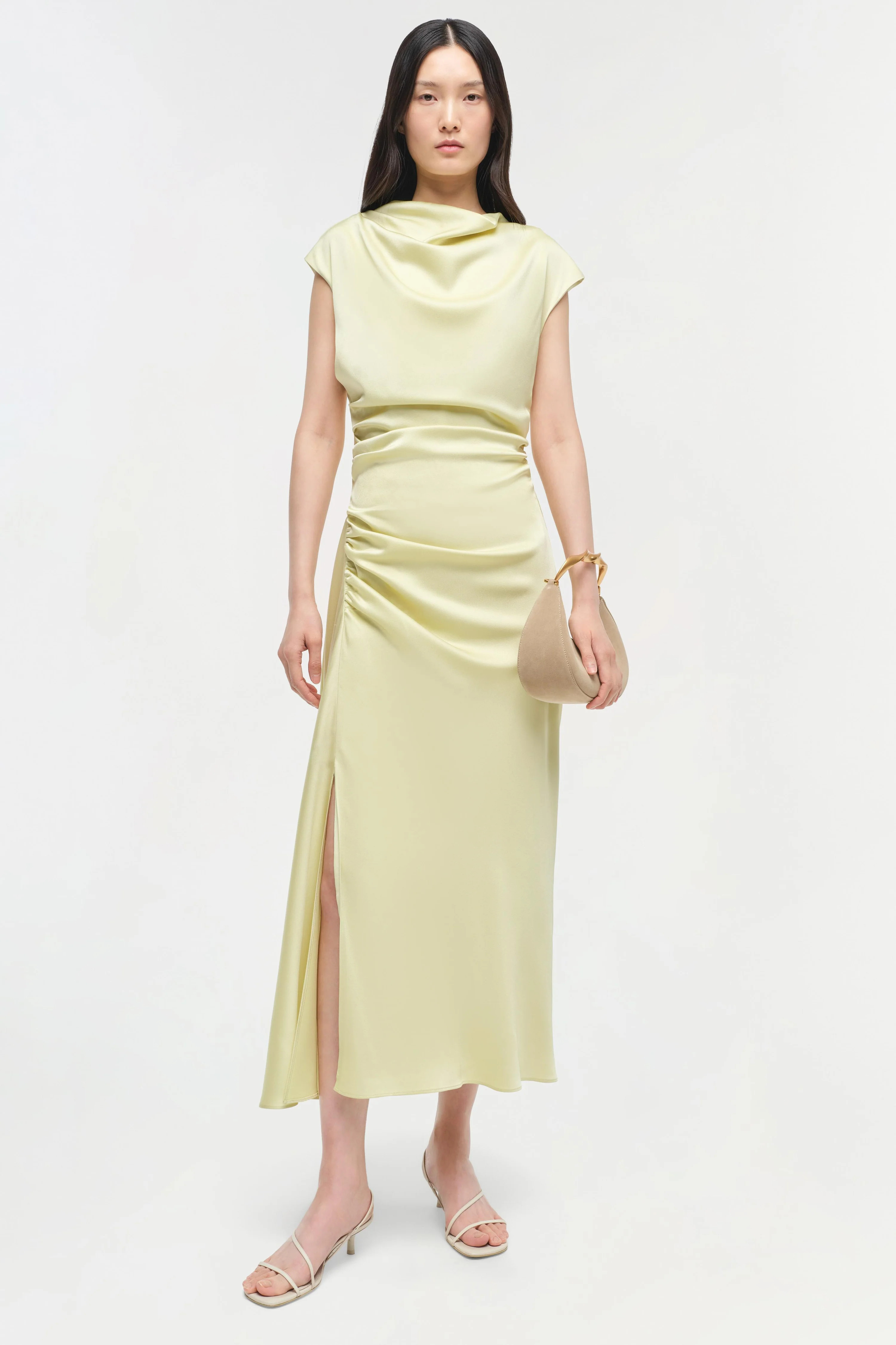 Burke Satin Midi Dress | Simkhai
