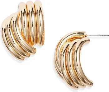 Ribbed Metal Earrings | Nordstrom