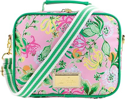 Lilly Pulitzer Insulated Lunch Box for Women, Cute Lunch Cooler Bag with Adjustable/Removable Sho... | Amazon (US)
