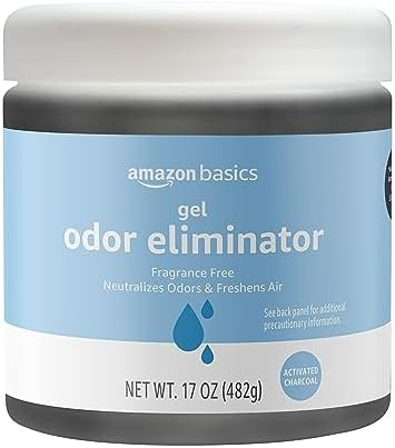 Amazon Basics Gel Odor Eliminator, Activated Charcoal, Fragrance Free, 17 Oz, Pack of 1 | Amazon (US)