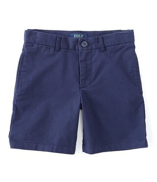 Little Boys 2T-7 Flat-Front Chino Shorts | Dillard's