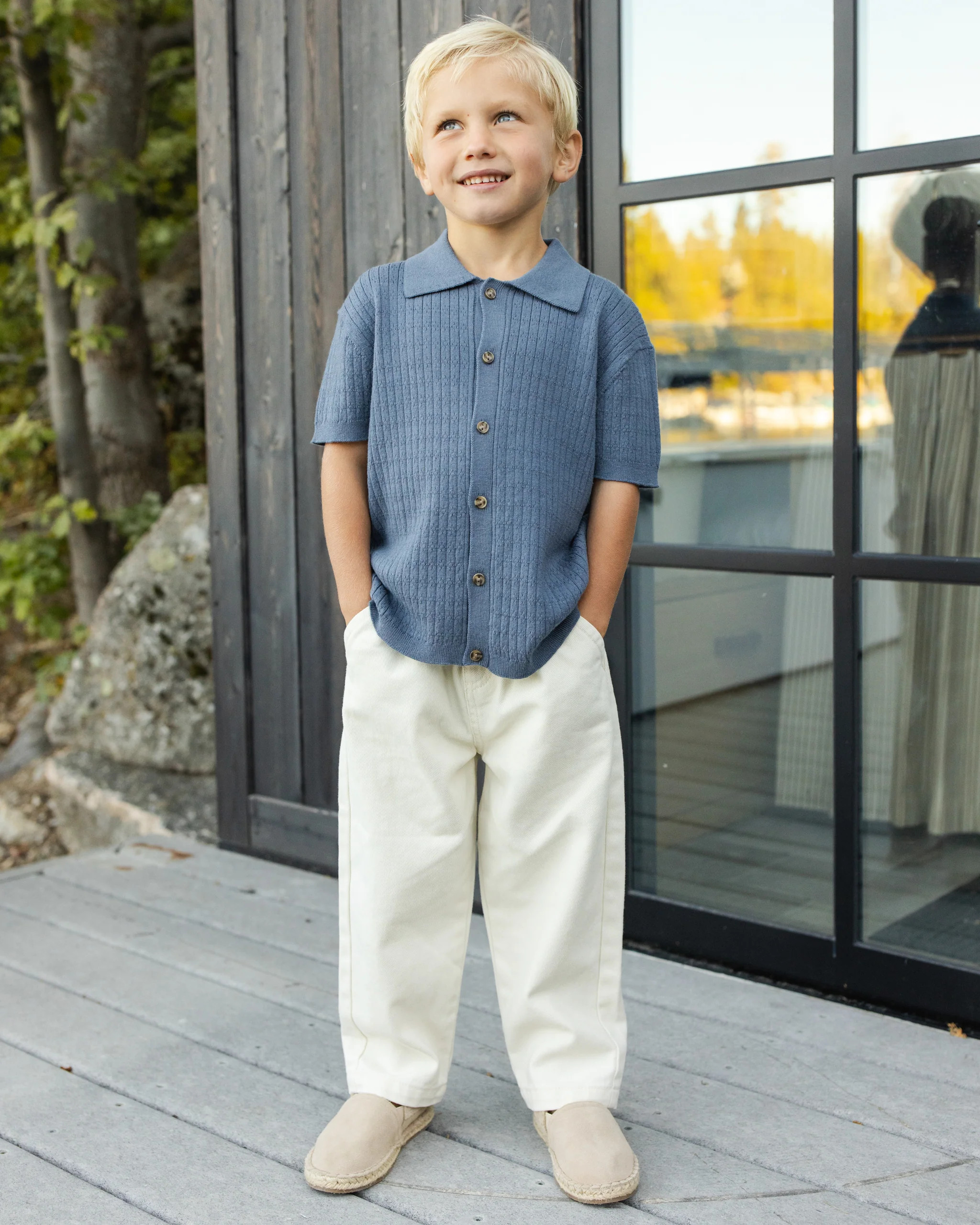 Aiden Polo Marine | Rylee + Cru