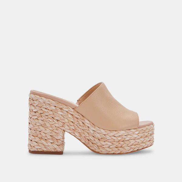 ELORA HEELS IN BLUSH LEATHER | DolceVita.com