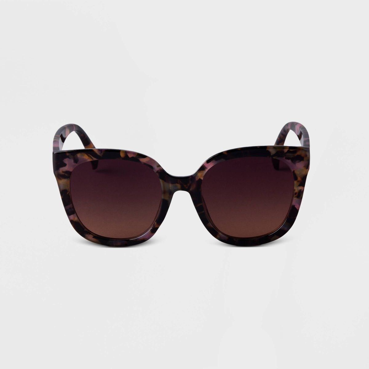 Women's Marble Tortoise Shell Square Sunglasses - A New Day™ Pink | Target