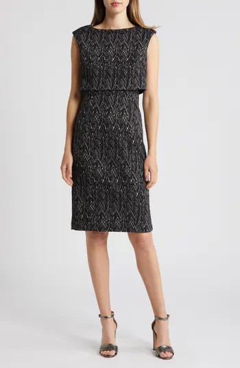 Ottoman Popover Sheath Dress | Nordstrom