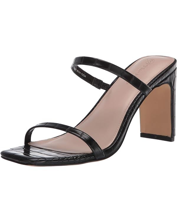 The Drop Women's Avery Square Toe Two Strap High Heeled Sandal | Amazon (US)