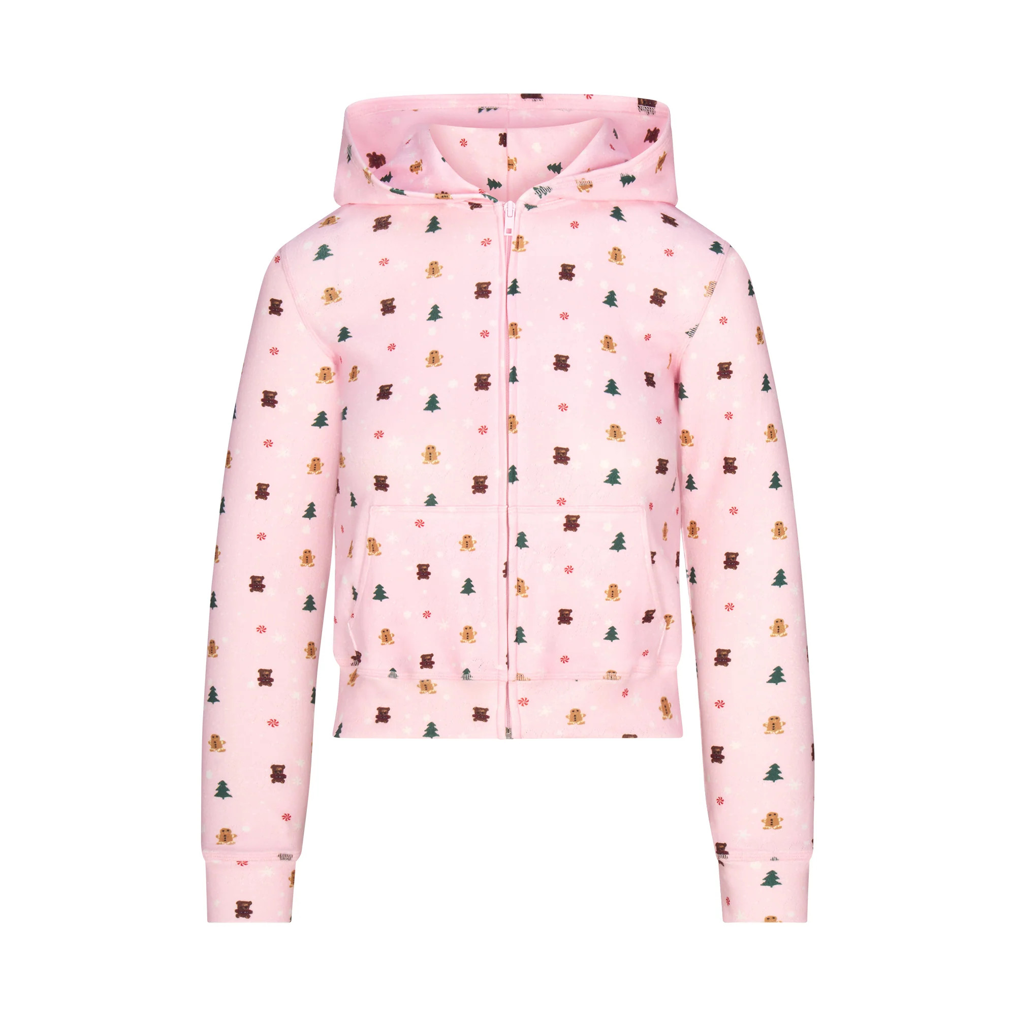 PLUSH POINTELLE ZIP UP HOODIE | SKIMS (US)