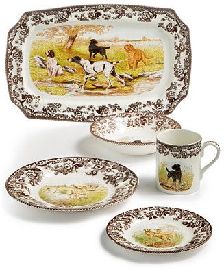 Spode  Woodland Dog Collection  & Reviews - Dinnerware - Dining - Macy's | Macys (US)