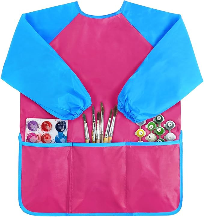 Kopokita Kids Art Smock, Toddlers Painting Apron Waterproof Children Artist Smock With Long Sleev... | Amazon (US)