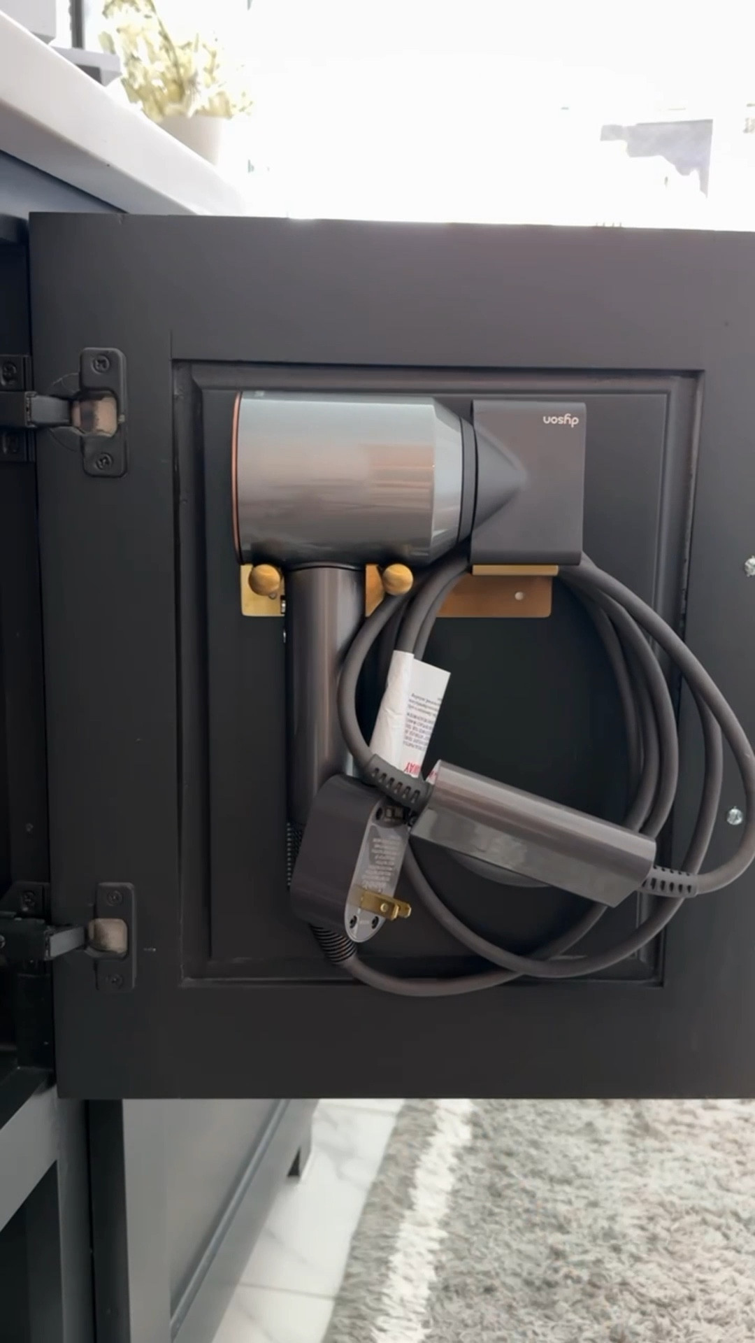 Love this gold hair dryer mount!

#LTKHome #LTKSeasonal #LTKdayinmylife