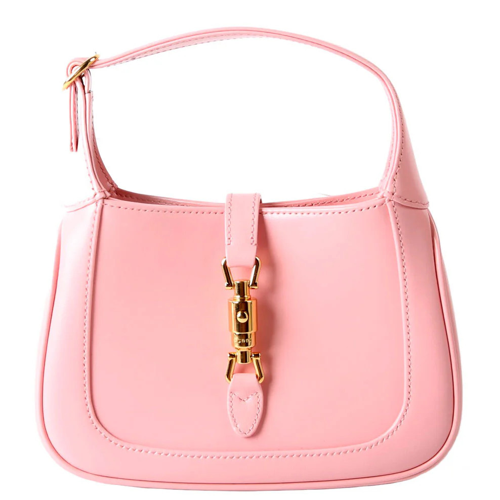 637091 Jackie 1961 Mini Hobo Leather Pink | Keeks Designer Handbags