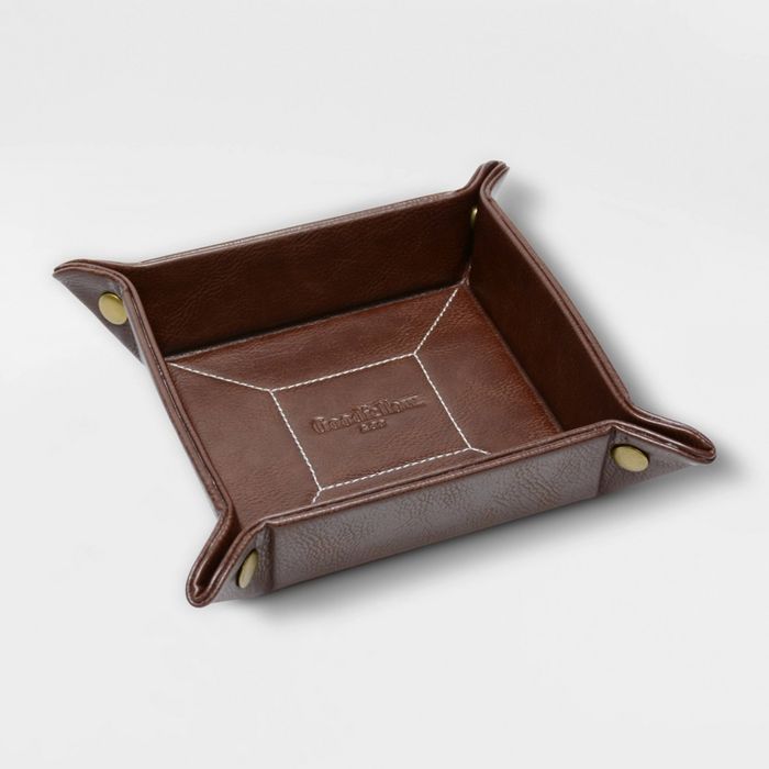 Faux Leather Brown Travel Tray - Goodfellow & Co™ | Target