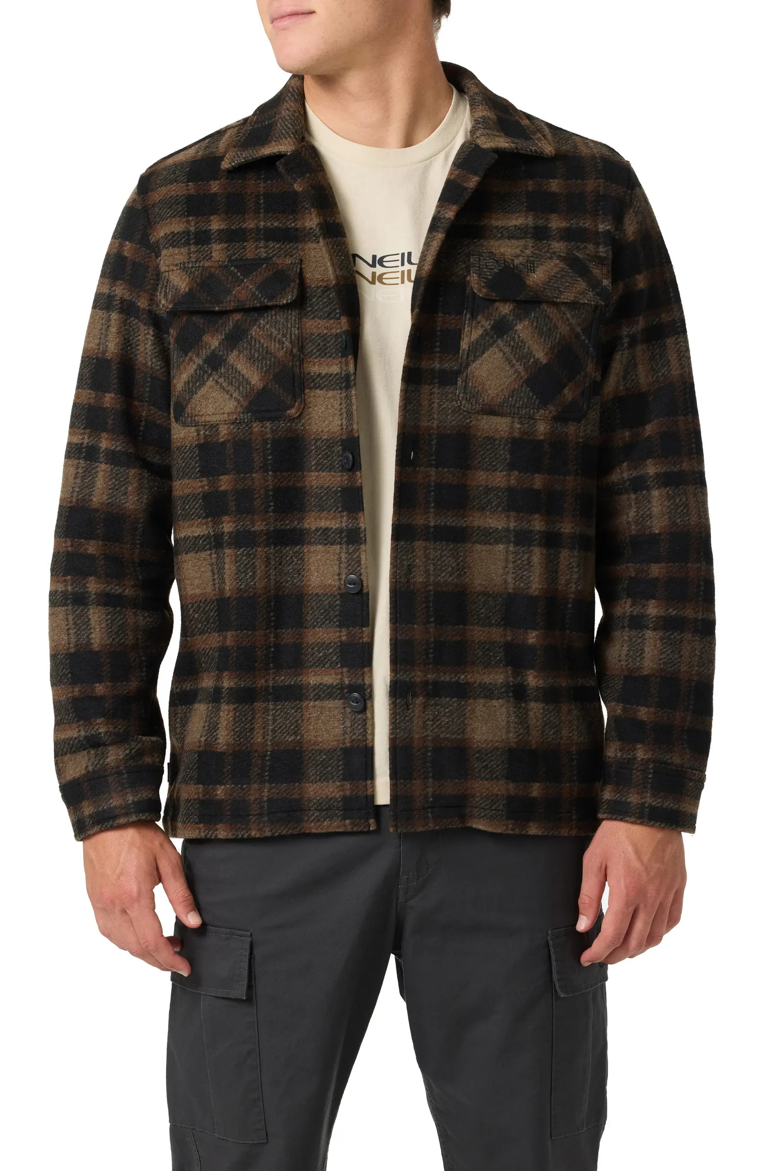 OG Lux Plaid Flannel Button-Up Shirt Jacket | Nordstrom