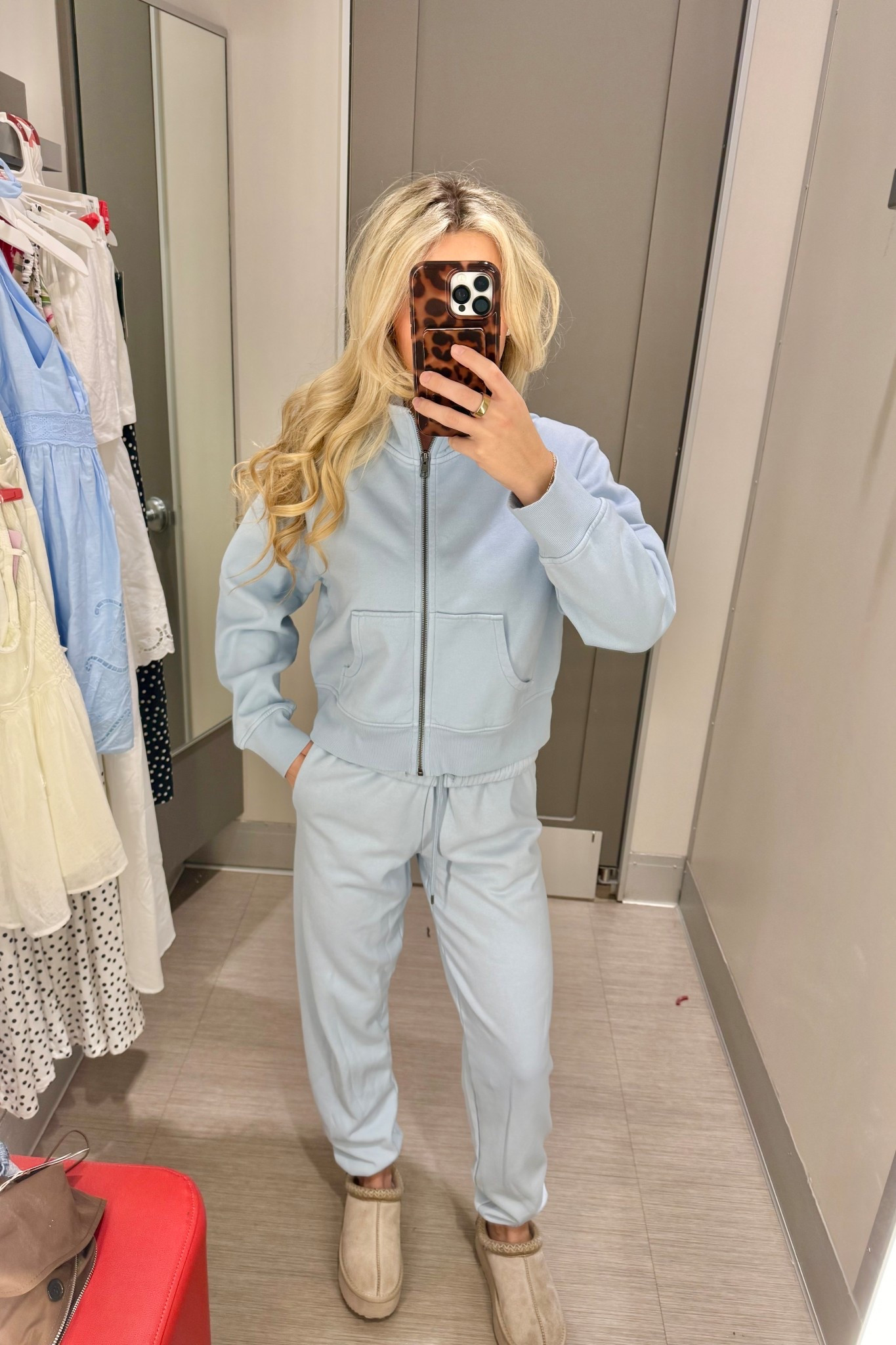 Found the cutest sweat set at Target today! Loving this shade of blue!