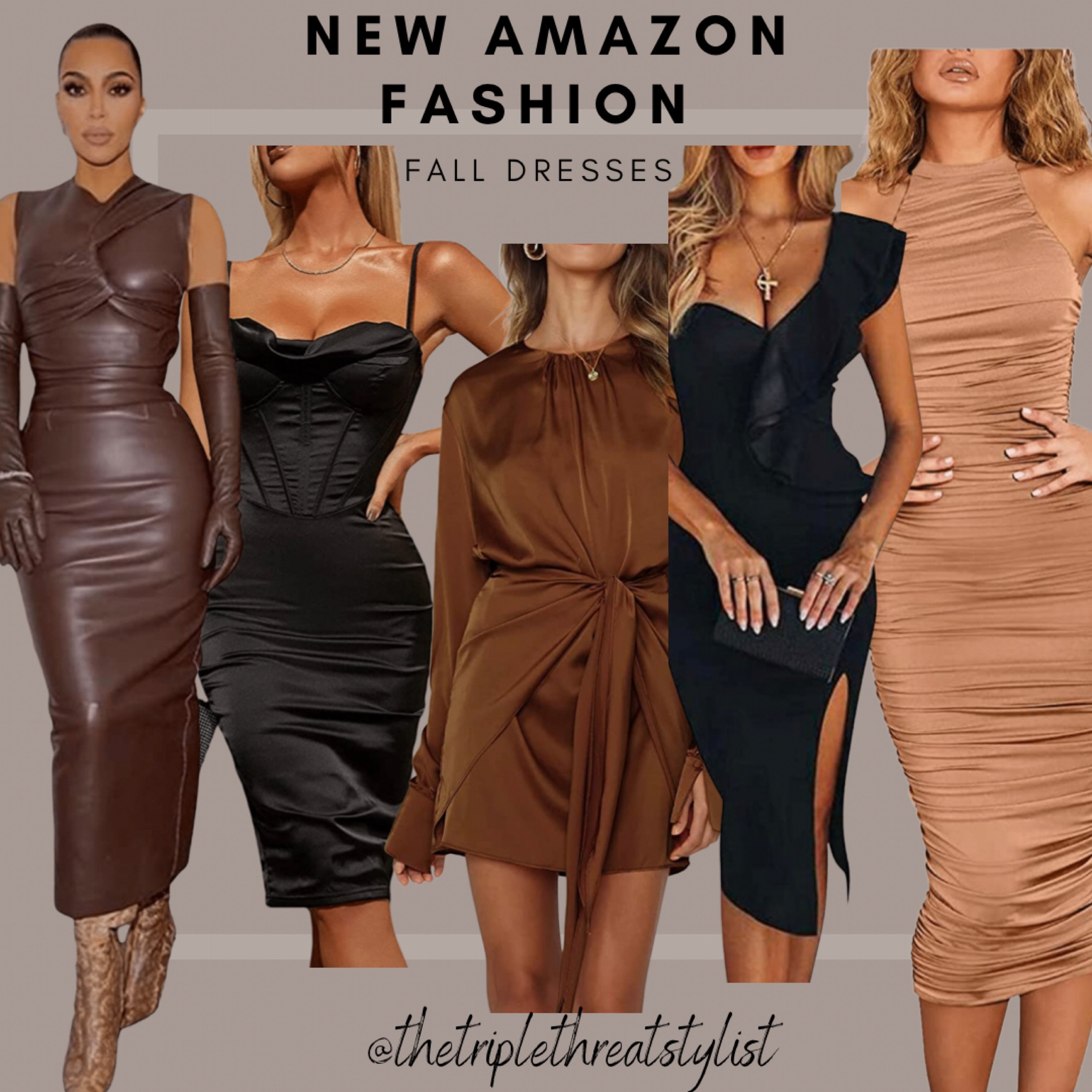 NEW Amazon Fashion 
Wedding Guest, Event & holiday Dresses!! 

I ordered all of these and they are all stunning! The price points are super affordable, between $35 and $59.

I will be showcasing them in a real video as well as in my stories. 
@thetriplethreatstylist
@triplethreatstyle

I’m wearing a small in all Of them, besides the black one with the one shoulder ruffle and I’m in an extra small. 

#LTKHoliday #LTKunder50 #LTKstyletip