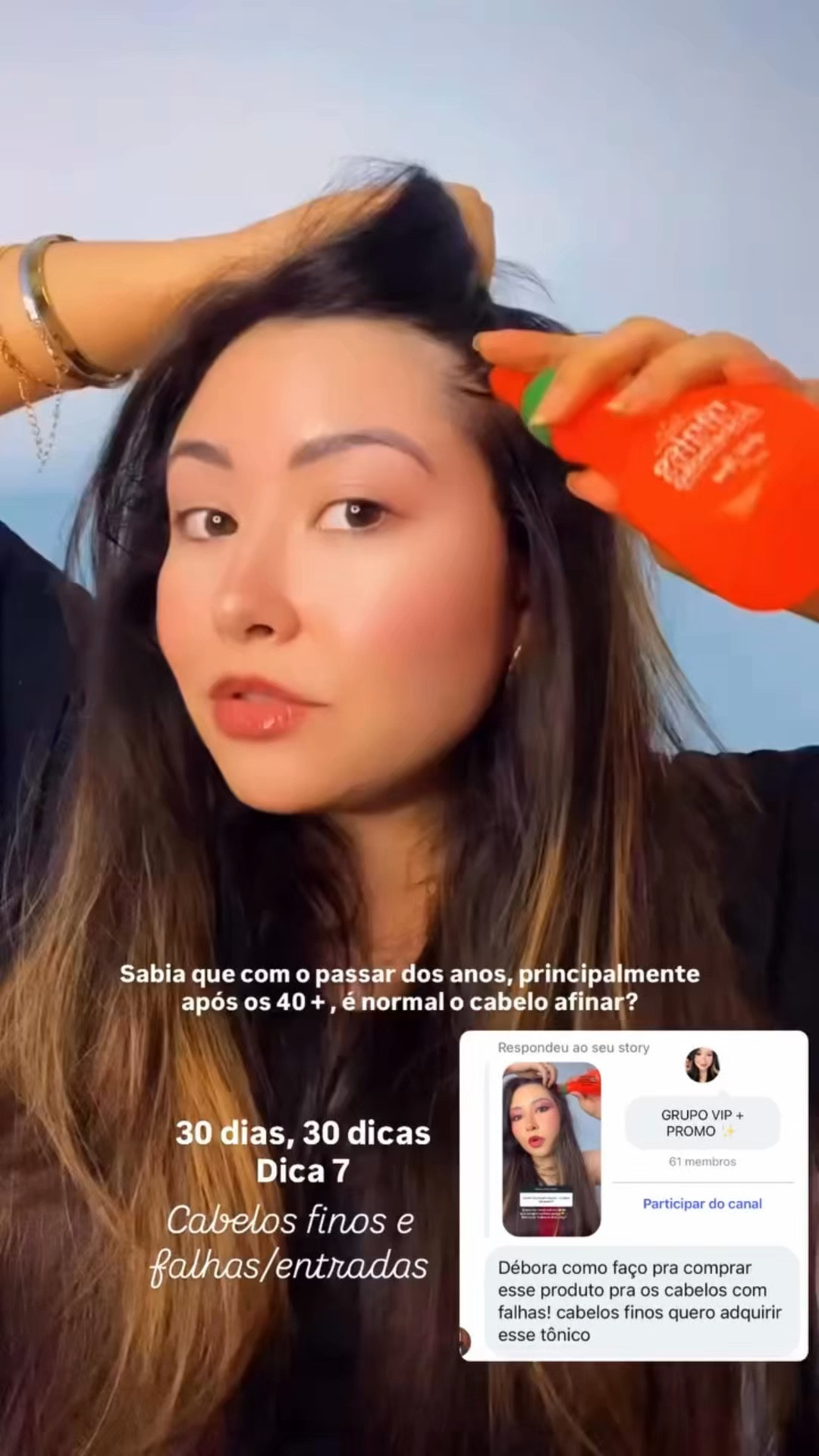 7ª Dica de cabelo - tônico laranja poderoso Gold Spell ✨ 

Cabelo fino e com falhas/entradinhas? Saiba tudo! 

Tônico: https://pay.goold.club/aff/M7LKWO/CFA6VUZJ 
Grupo vip do insta: https://www.instagram.com/channel/AbbwU-pOy6Nh41cj/?igsh=MXc0OTNrZzl0Y3c3Mw== 
Grupo vip do whats: https://chat.whatsapp.com/KmRYJ1kntxKAYFOZ5DEkpr?mode=gi_t 

 #goldspellcosméticos #tonicopoderoso #dicadebeleza #quedadecabelo #crescimentocapilar  Gold Spell CO.

#LTKbrasil #LTKpromo #LTKbeleza