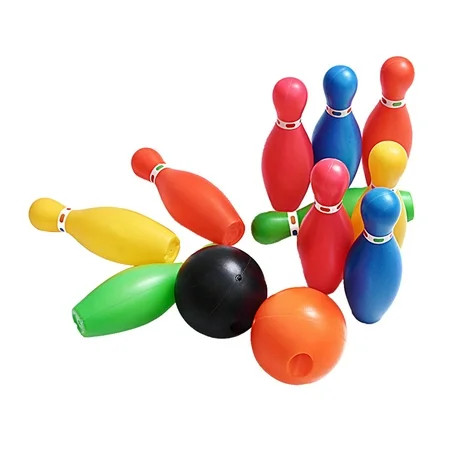 Bowling Kids Outdoor Set 2 6 Toddler 4 Balls Fun Lane Indoor Toys Age 10 Children Games Plastic | Walmart (US)
