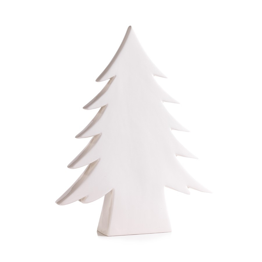 Teton White Ceramic Tree in Various Sizes | Burke Decor
