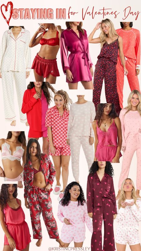 Valentine’s Day pajamas. Valentine’s Day lounge. Heart pajamas. Red pajama set. Pink pajama set. Sexy valentine pajamas. Comfy pajamas.

#LTKsalealert #LTKSeasonal #LTKunder100