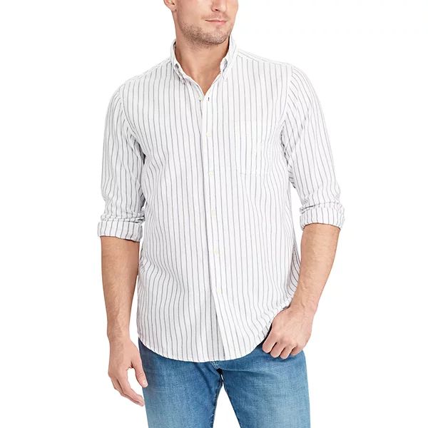 Big & Tall Chaps Bar Striped Button-Down Shirt | Kohl's