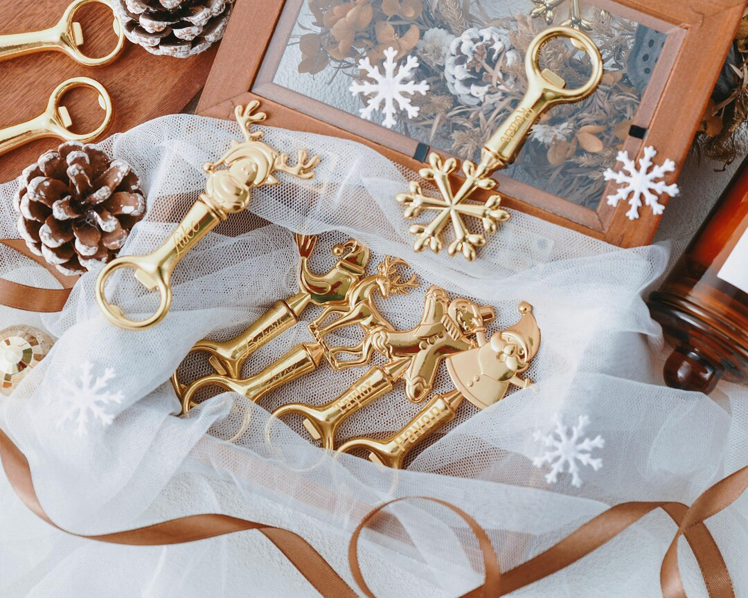 Custom Christmas Bottle Openers - Personalized Party Favors for Holiday Parties - Creative Gifts ... | Etsy (US)