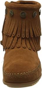 Minnetonka Women's Double-Fringe Side-Zip Boot | Amazon (US)