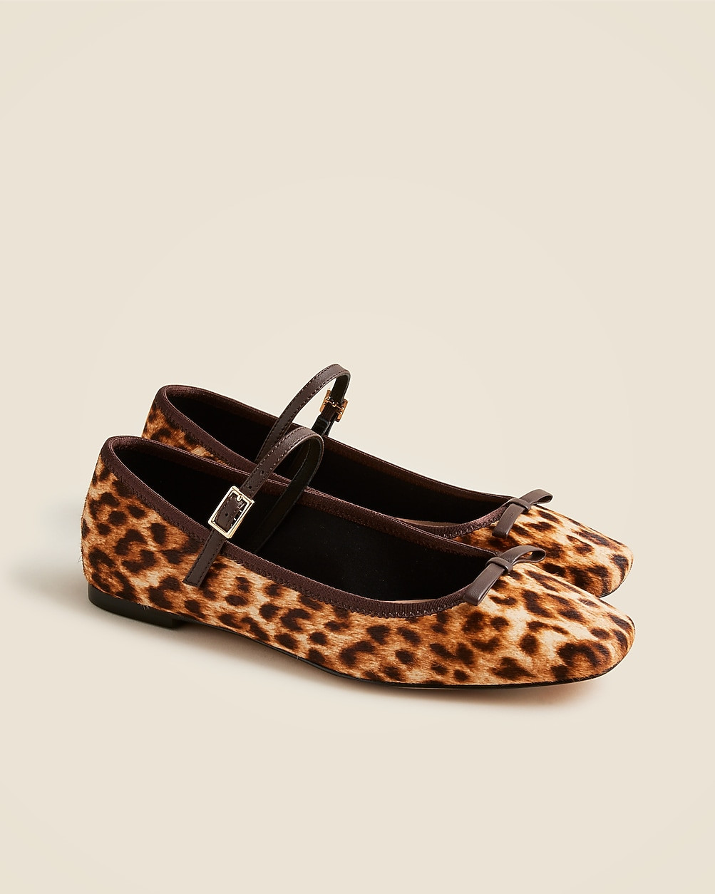 Quinn Mary Jane ballet flats in leopard print | J. Crew US