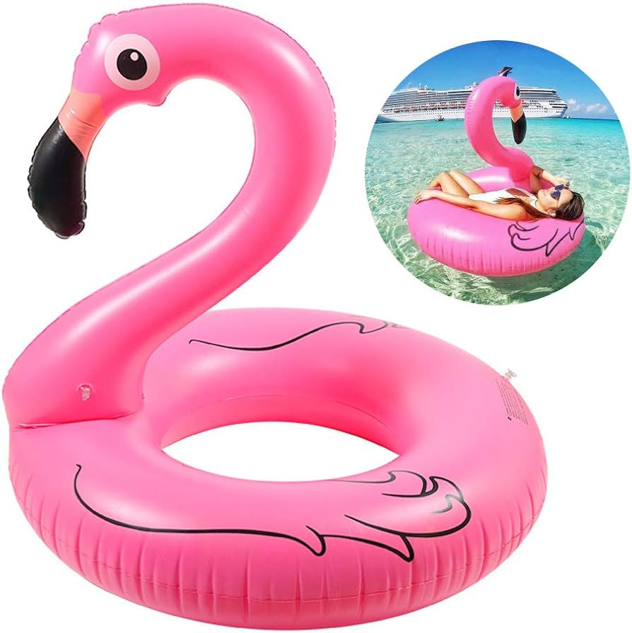 Riesiger Flamingo Aufblasbar f\u00fcr Erwachsene Ninonly Robuster Flamingo Pool aus Dickem PVC, 1... | Amazon (DE)