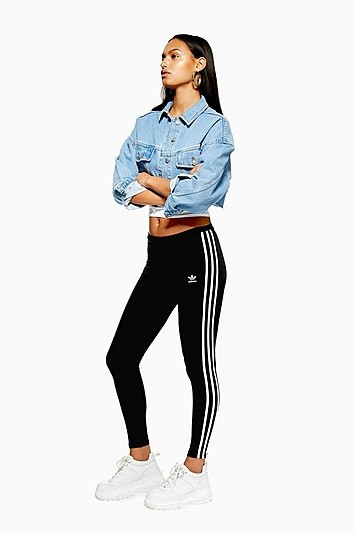 Three Stripe Leggings by adidas Originals - Black | Topshop US