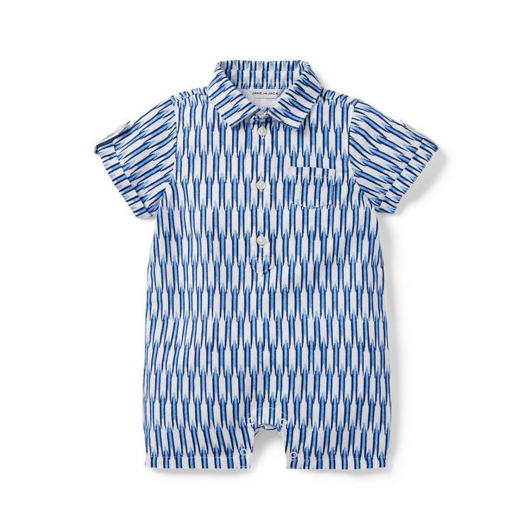 Baby Ikat Linen Romper | Janie and Jack