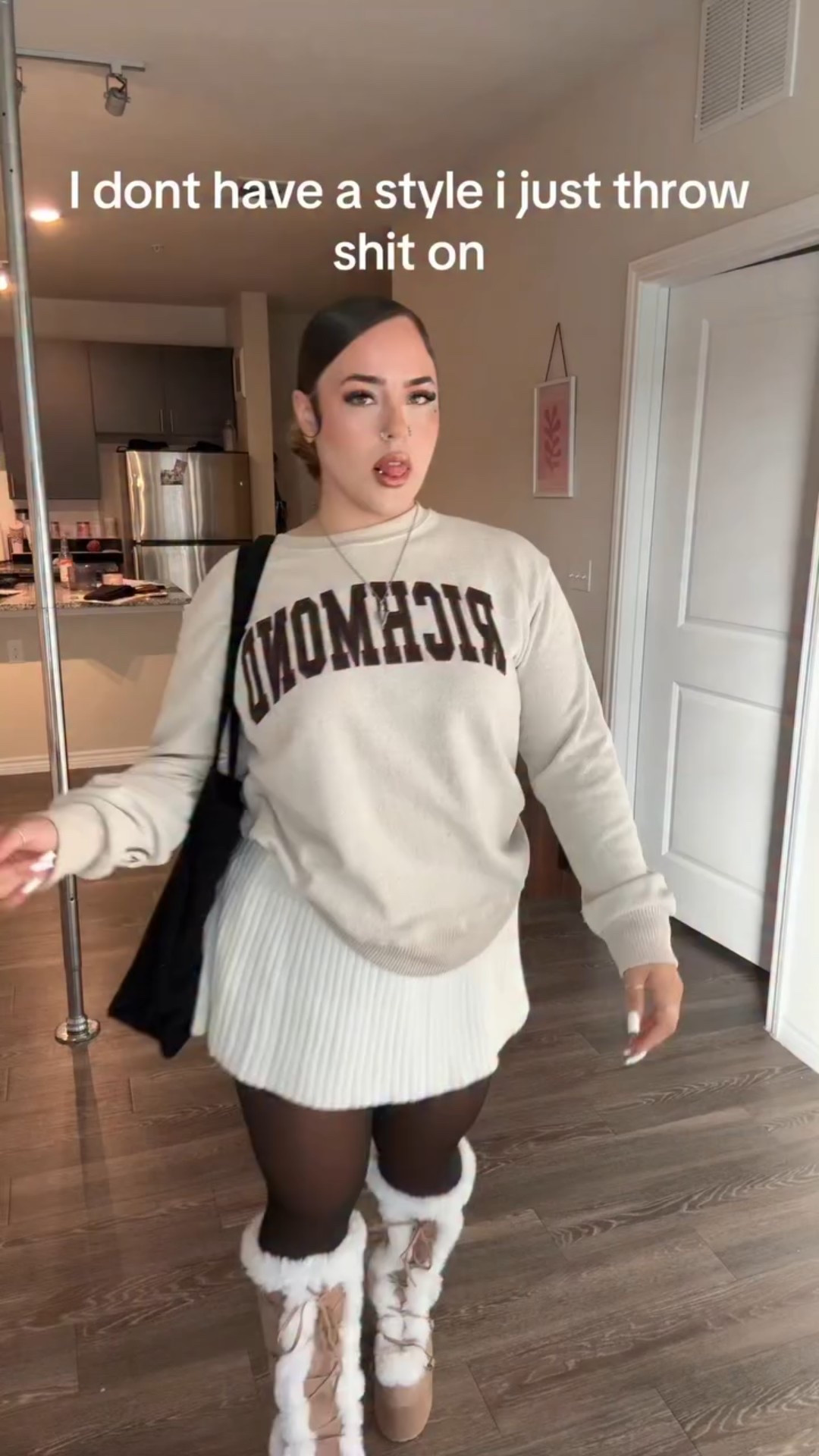 Sorry last one its so cute. Fit deets below 🫶🏻

Fit deets ofc: 
Lashes - comment “lashes” for link
Fleece Lined Tights: @oeak_official 
Top: Richmond VA airport gift shop 😂
Bag: Thrifted
Skirt: Store Name: Comfortcana
🆔 47318853
🔗 https://shein.top/nlemszw
Shoes: Store Name: GOPPHI SHOE
🆔 137158057
🔗 https://shein.top/u97kac1

Shop the trendiest at Coolane,Soleia,Aloruh,GOPPHI SHOE,BamGleam,Comfortcana,Slaydiva,ModaFeet Market 

🔍 Search 26W3D to shop my trendies picks on SHEIN! 🔥

Use 25PSsierra2fit331 to get discounts!
@shein_us @sheinofficial 
(UP TO 90% OFF)
#SHEINsaveinstyle #ad #SHEINBlackfriday #SHEINBigSale