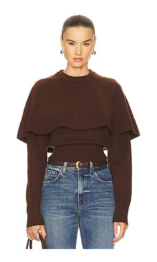 Ronny Kobo Evian Knit Top in Brown from Revolve.com | Revolve Clothing (Global)