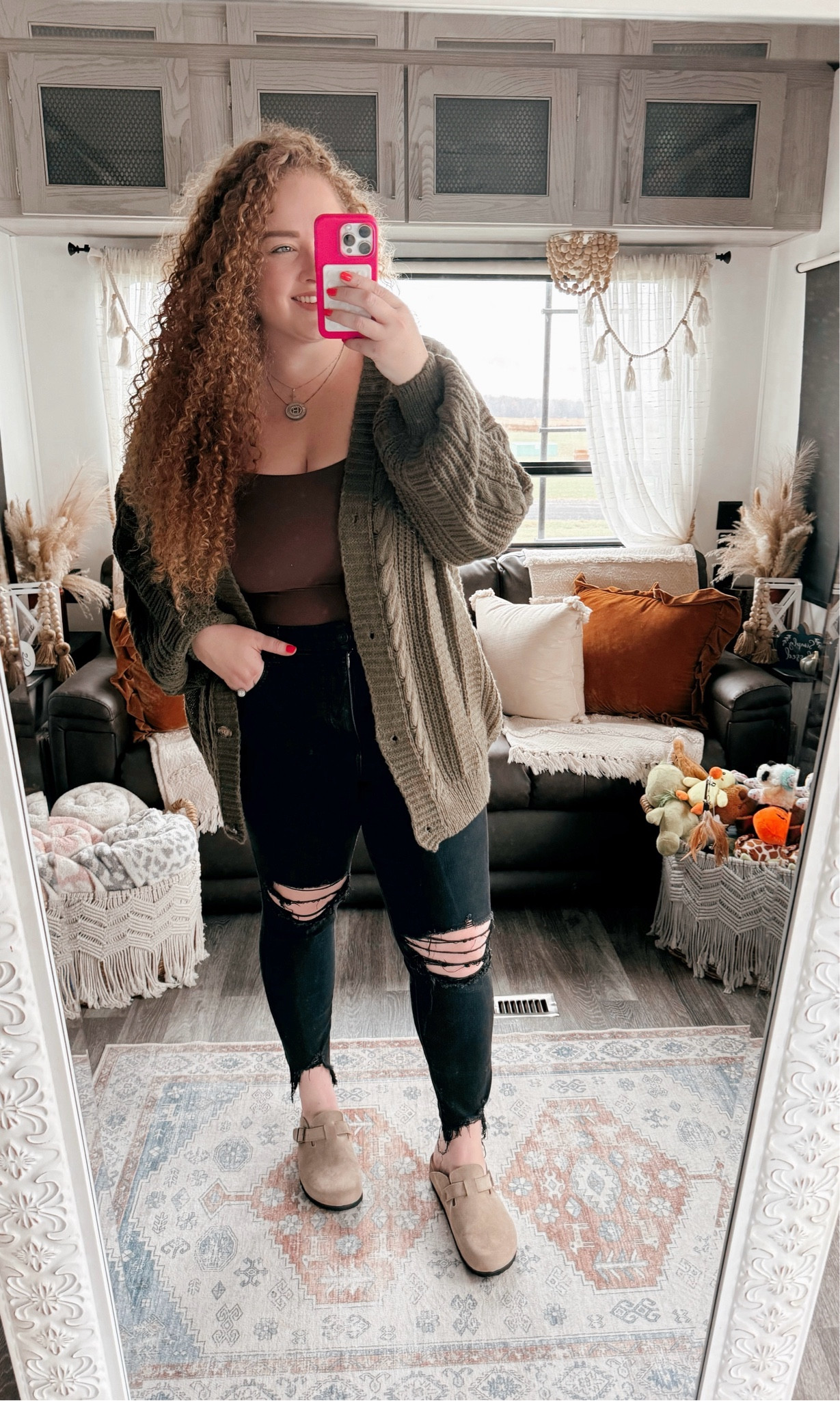 This cardigan is such a cute piece 🤎amazon cardigan | amazon green cardigan | amazon fall cardigan | fall outfit  | clogs | amazon clogs | clogs outfits | bodysuit | amazon bodysuit | amazon fall outfit | casual fall outfit | amazon fall casual outfit | skinny jeans | amazon fashion | amazon finds | amazon look | amazon outfit | fall outfit | fall look | fall fashion | fall finds | fall outfit inspo | fall fashion inspo | fall 2024 | fall trip 

#LTKSeasonal #LTKMidsize #LTKStyleTip