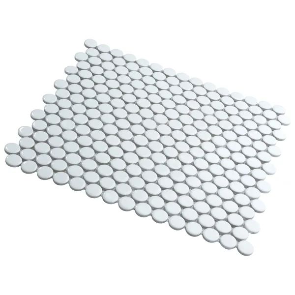 Hudson Penny Round .80" x .80" Porcelain Penny Round Mosaic Wall & Floor Tile | Wayfair North America