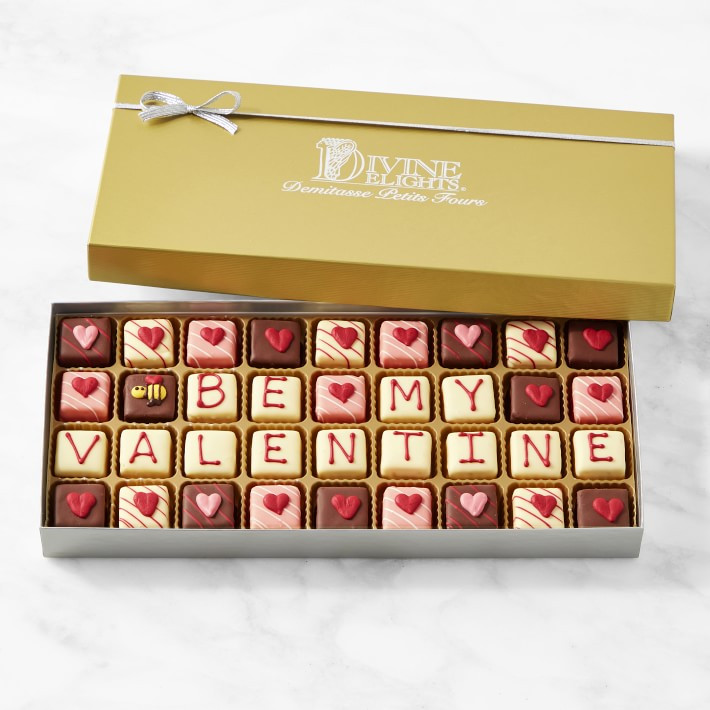 Happy Valentine's Day Demitasse Cake Bites, 36 Pieces | Williams-Sonoma