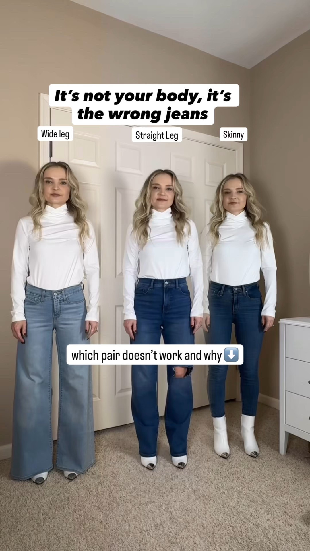 Petite jeans, wide leg jeans, straight leg jeans 

#LTKStyleTip #LTKootd #LTKPetite