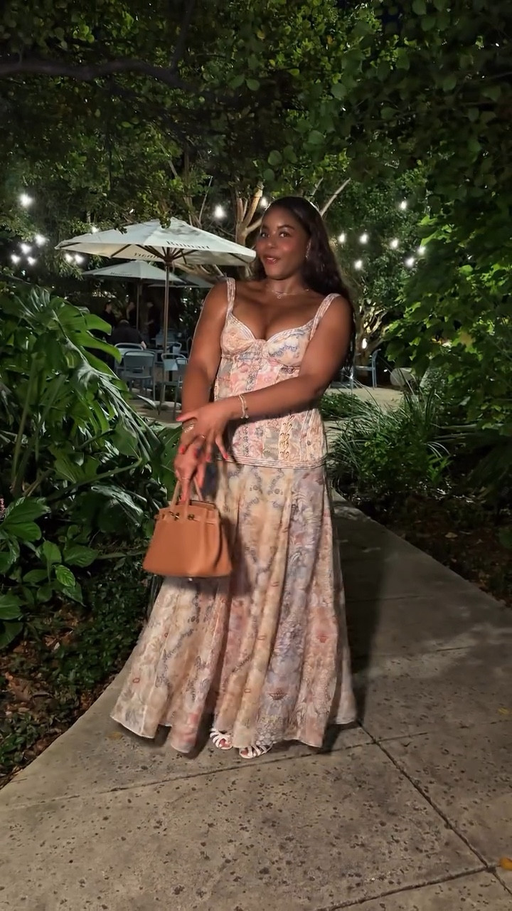 Touch down in Miami and I’m doing a quick ootn! For today, I am wearing this floral corset maxi dress from Zimmermann - a stunning option if you’re in need of a designer dress for an event, sezane braided sandals and an Hermes Kelly bag - linking this outfit below! … For more links to christmas decor, red light mask, holiday party must-haves, triangle scarves, follow me on LTK! ✨

#LTKHoliday #LTKWedding #LTKgrwm