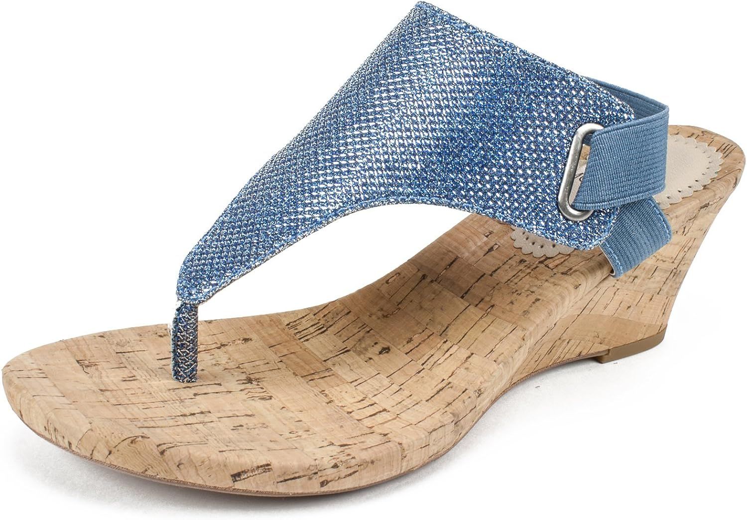 WHITE MOUNTAIN Shoes All Good Women's Cork Wedge Sandal | Amazon (US)